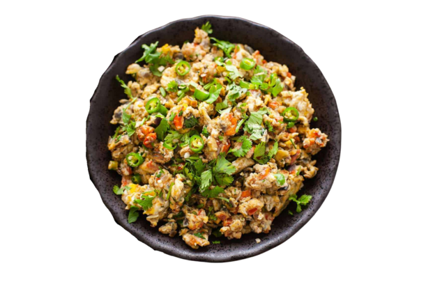 Egg Burzi – Egg bhurji dish in Shimoga