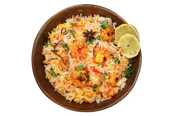 Prawns Biriyani – Fresh seafood dishes at Kundapra Lunch Home, Shimoga